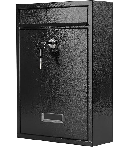 xydled Mail Boxes with Key Lock,Locking Mailbox Wall Mounted